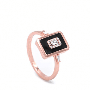 Inel Aur Rosé cu Diamant [AR3723]